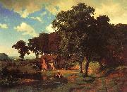 Bierstadt, Albert A Rustic Mill oil painting on canvas